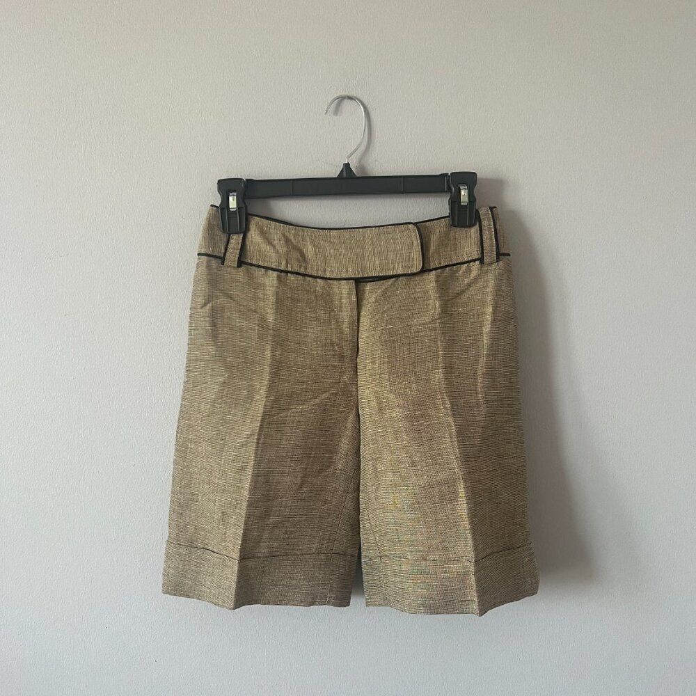 WHBM Linen Blend Suit Shorts